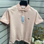 L-coste Premium Pink Cotton Stretch T-Shirt – Stylish