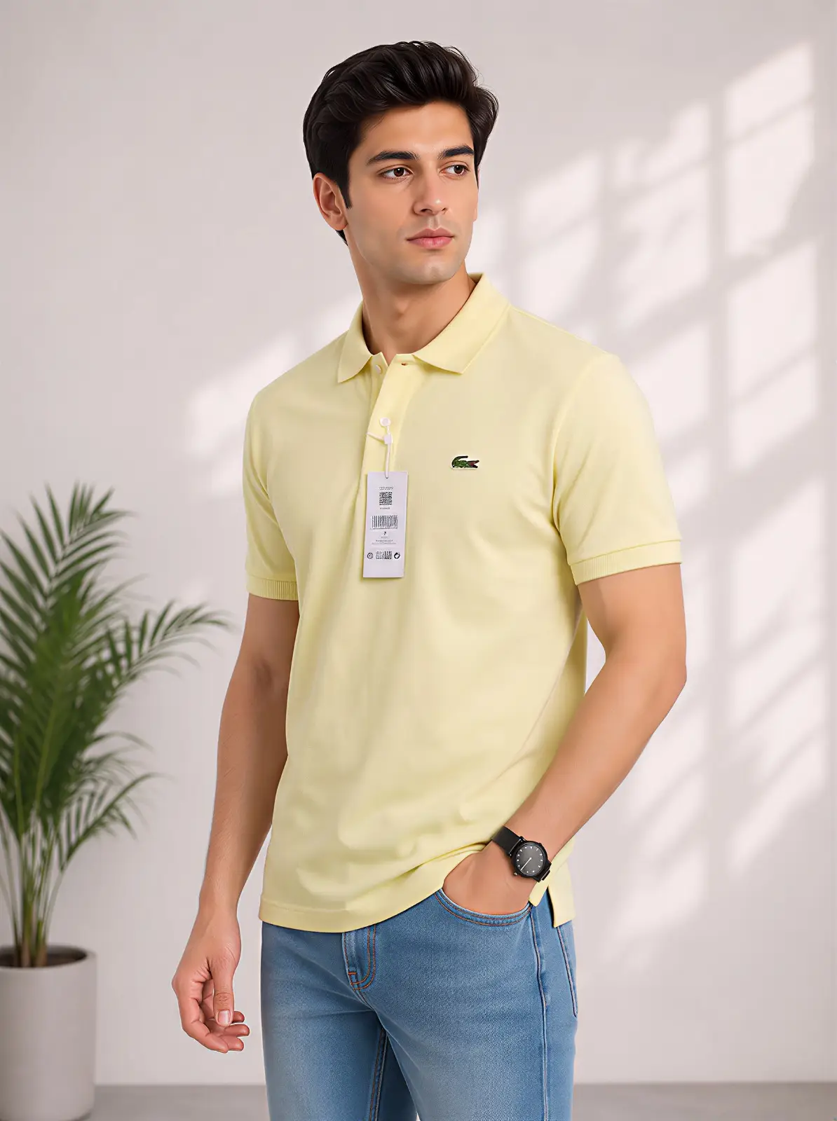 1788179180_LKGsRn L-coste Premium 0FF-wH!+3 Cotton Stretch T-Shirt - Image 1